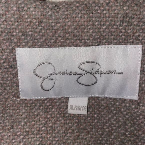 JESSICA SIMPSON FAUX FUR COLLAR COAT - Picture 4 of 10